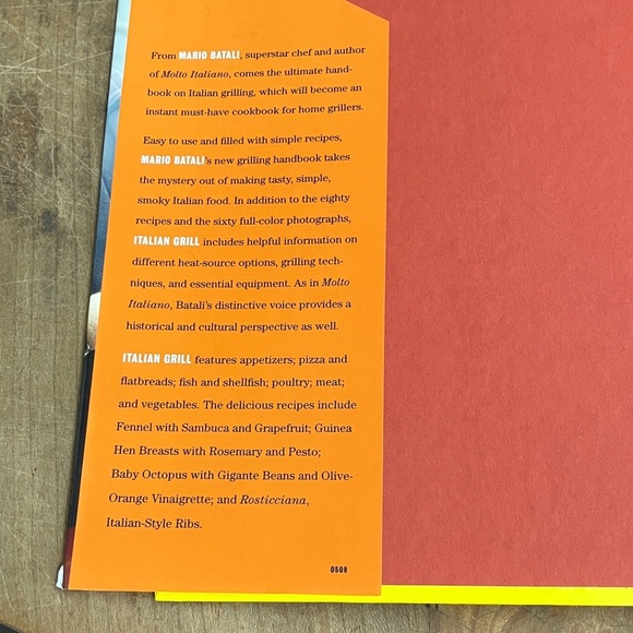 Mario Batali Italian Grill Cookbook hardcover - Picture 3 of 16